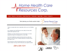 Tablet Screenshot of homehealthcrc.com